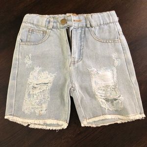 NIB Distressed Jean Shorts